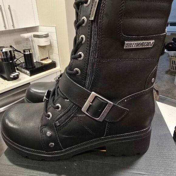 Harley-Davidson Women's Size 7.5 Talley Ridge 7.25" Motorcycle Boots D83878 NEW - Picture 6 of 14